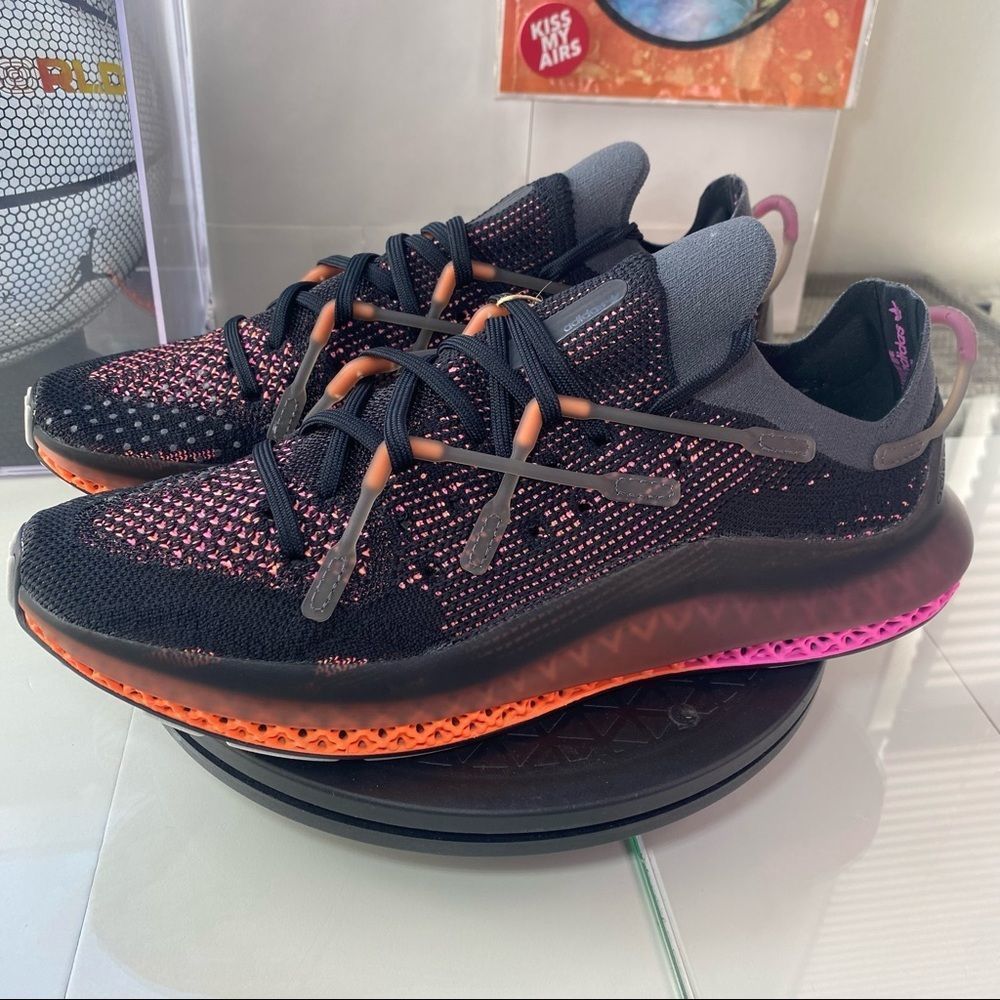 🆕 Adidas 4D Fusio 'Black Orange Pink'  - Mens Sizes - Picture 3 of 15